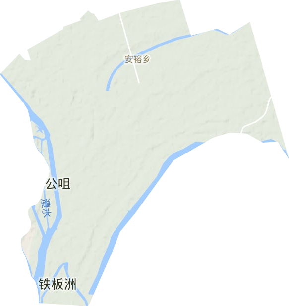 安裕鄉地形圖