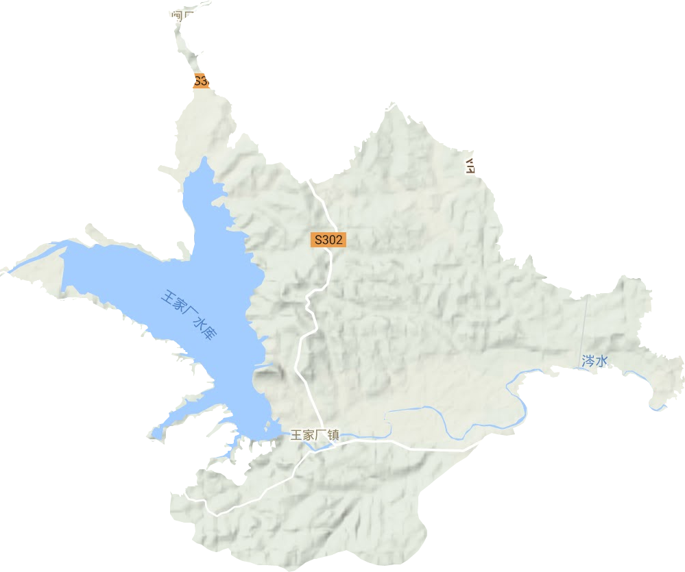王家廠鎮(zhèn)地形圖