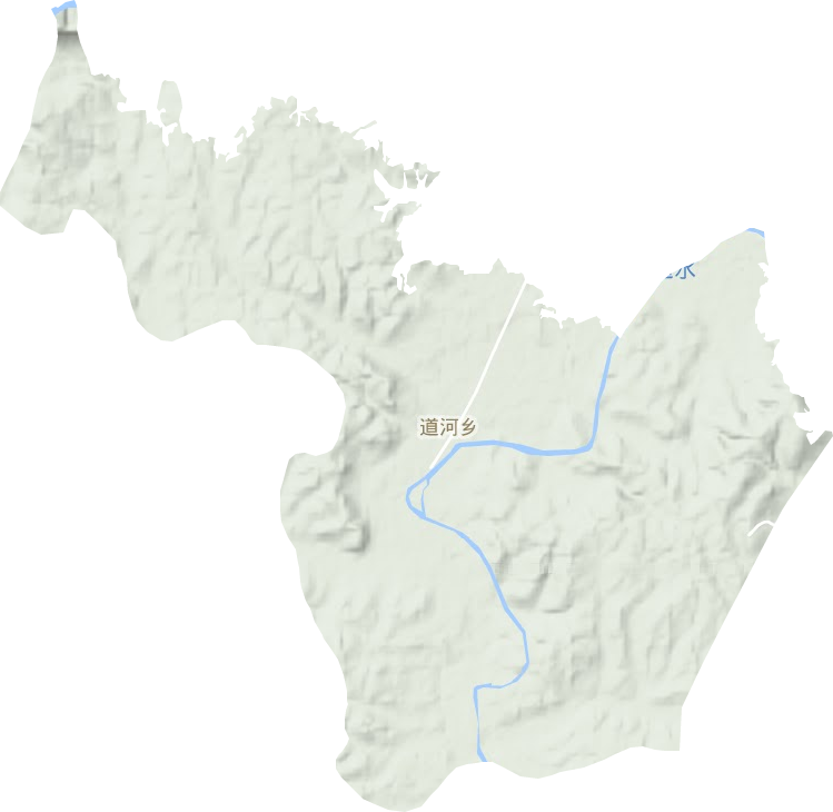道河鄉地形圖