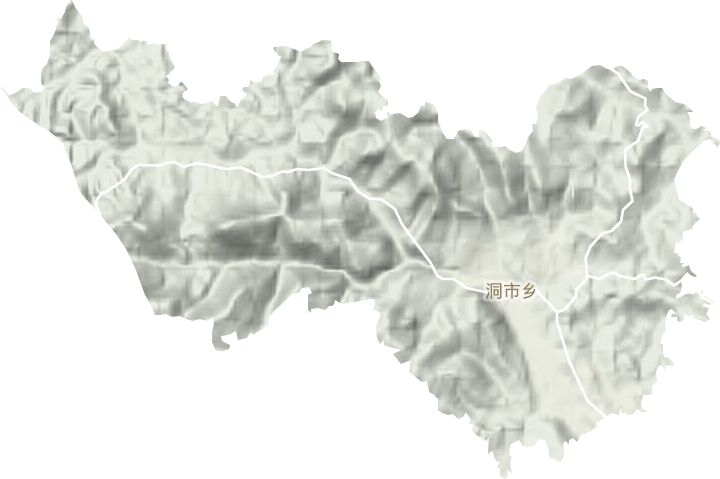 洞市鄉(xiāng)地形圖