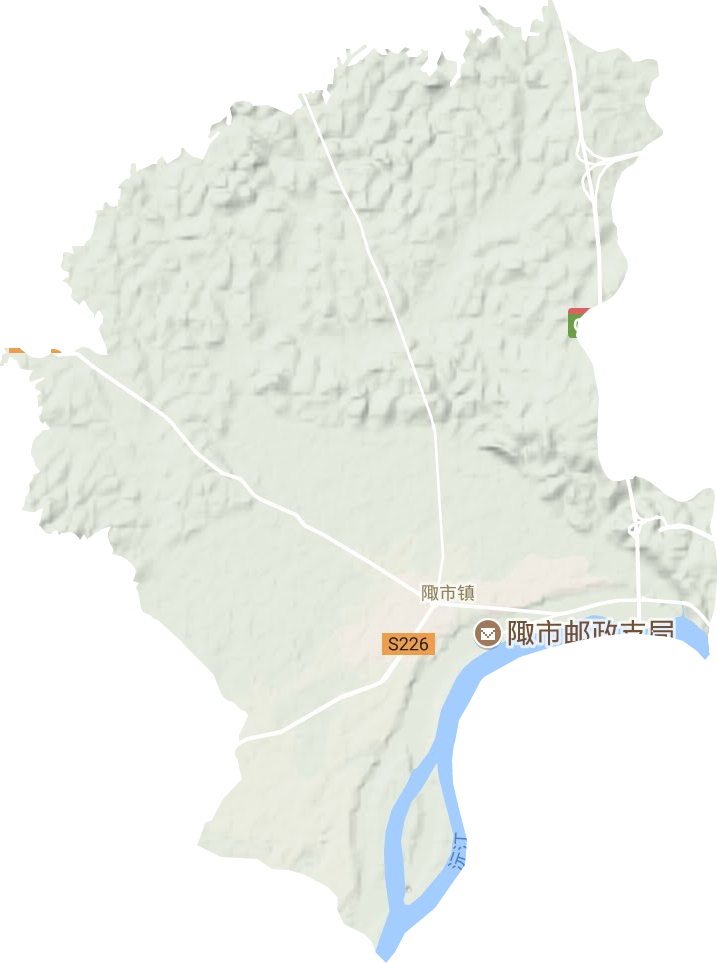 陬市鎮(zhèn)地形圖