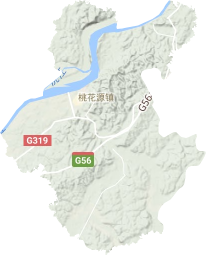 桃花源鎮地形圖