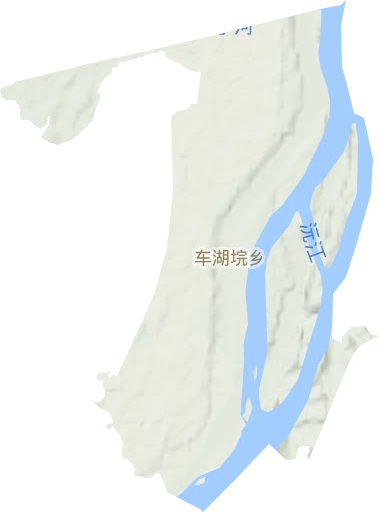 車湖垸鄉地形圖