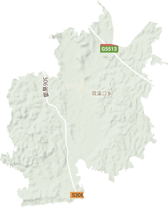 雙溪口鄉(xiāng)地形圖