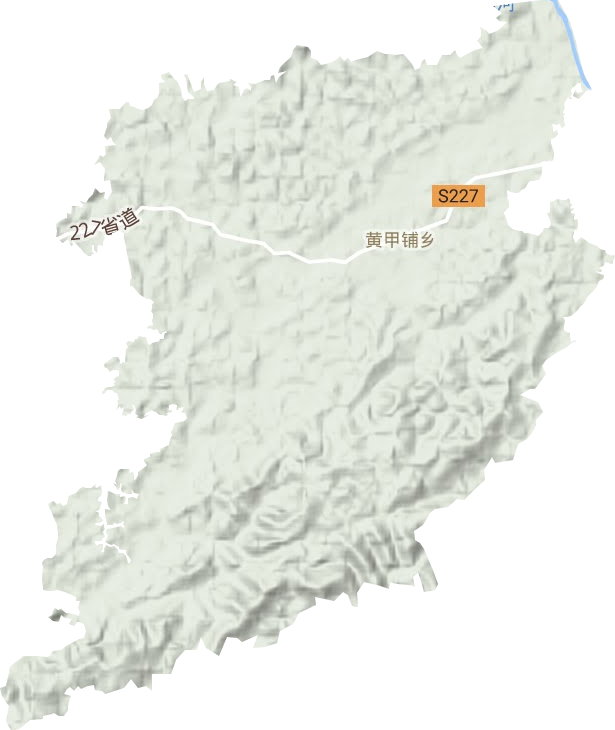 黃甲鋪鄉(xiāng)地形圖