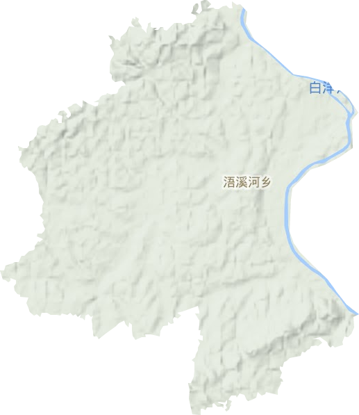 浯溪河鄉地形圖