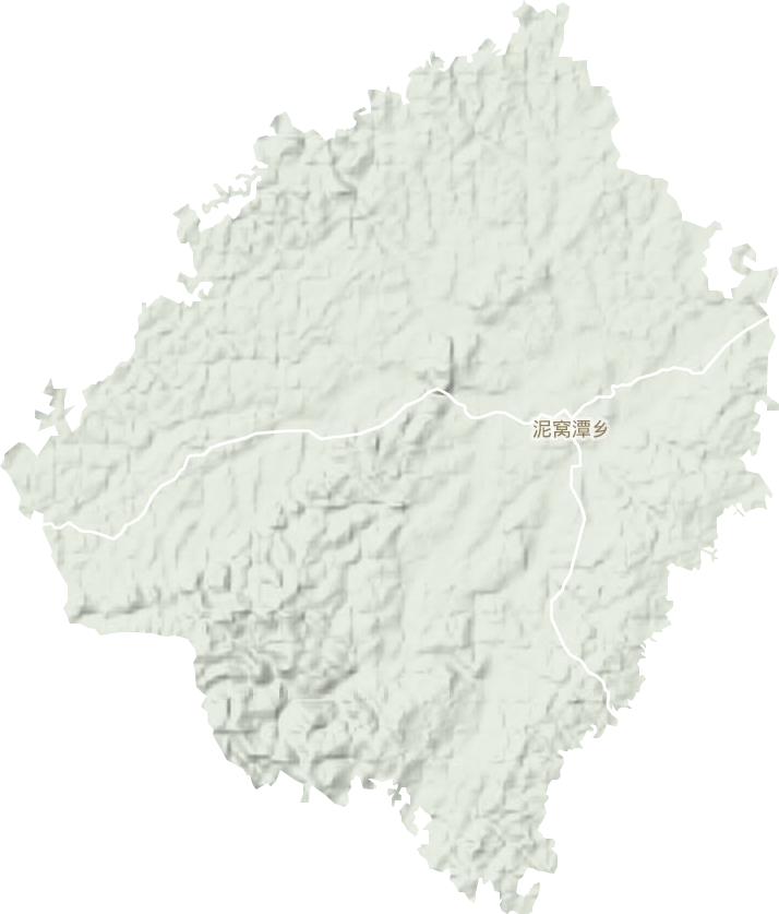 泥窩潭鄉地形圖