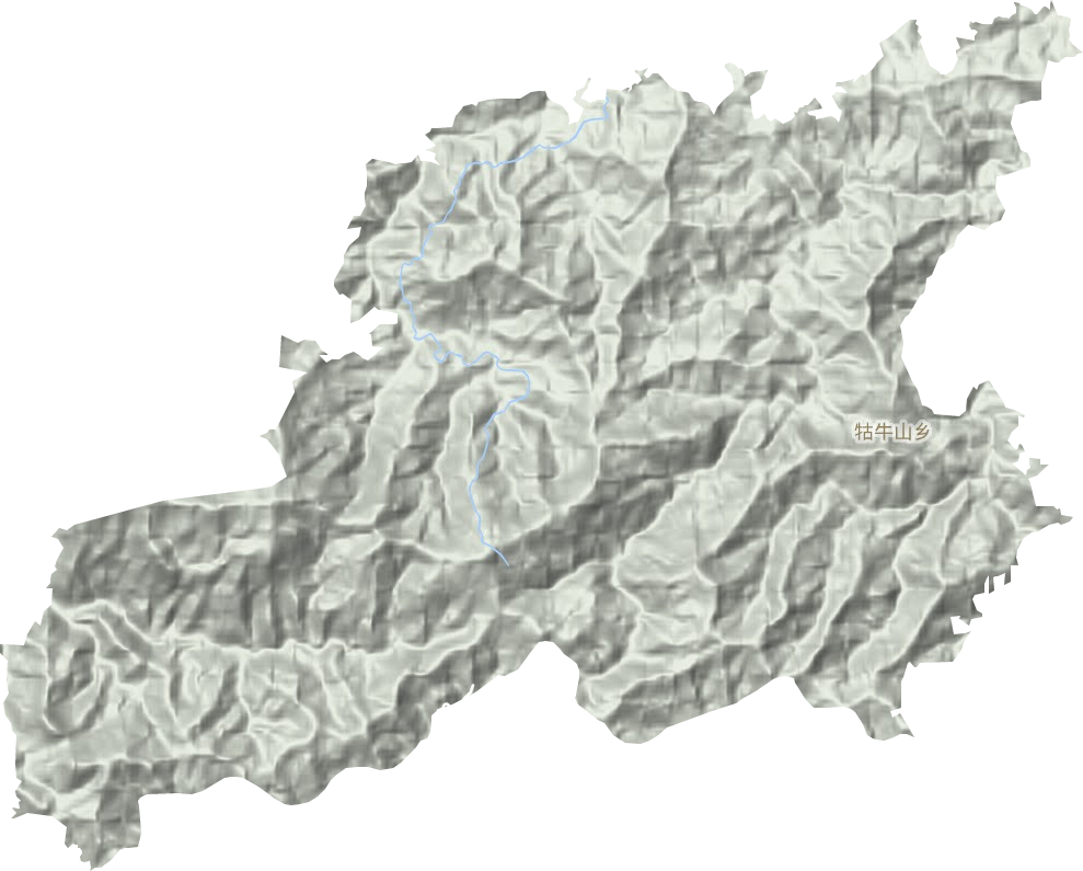 牯牛山鄉(xiāng)地形圖