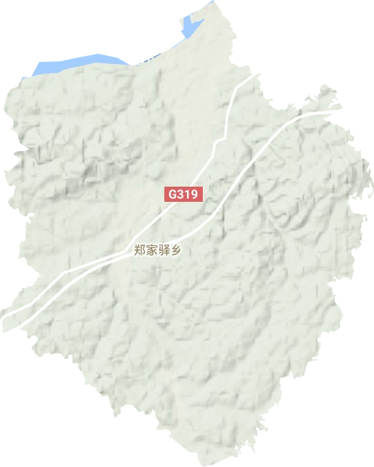 鄭家驛鄉(xiāng)地形圖