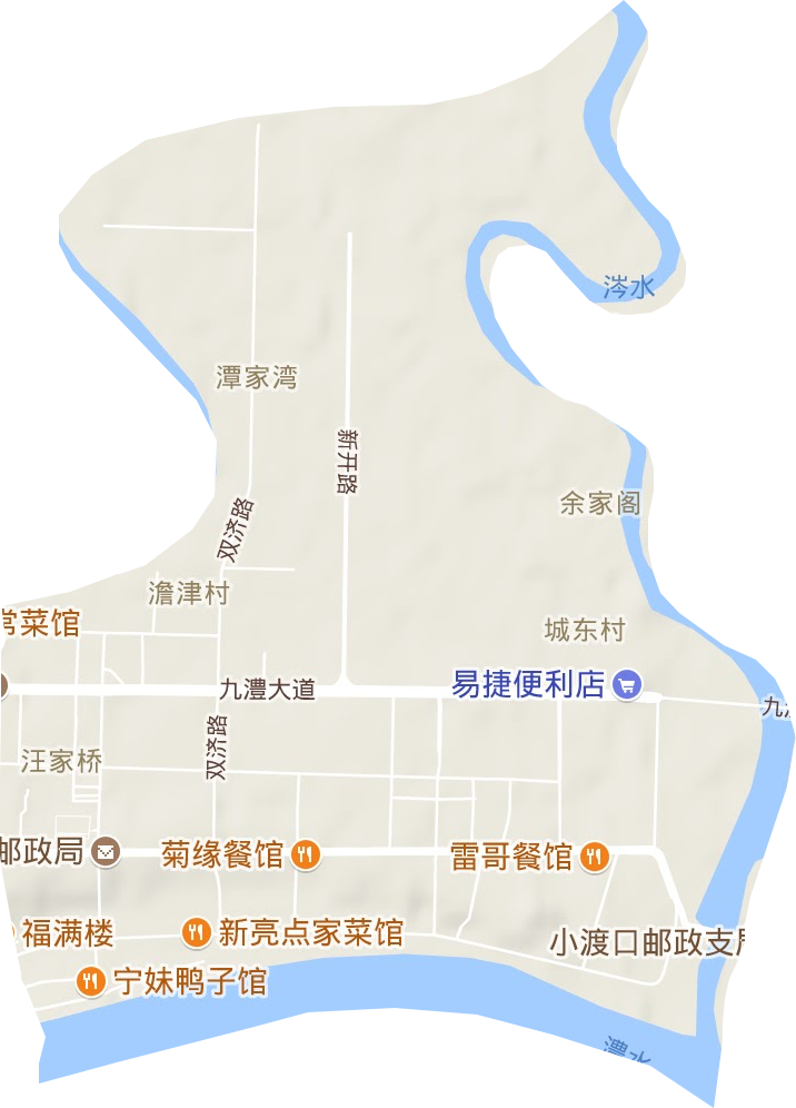 汪家橋街道地形圖