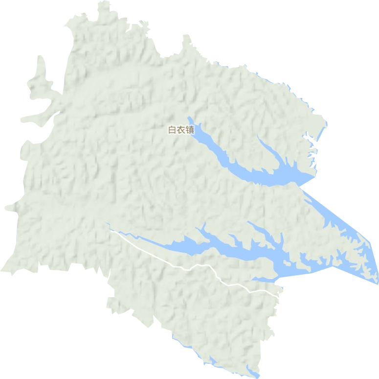 白衣鎮地形圖