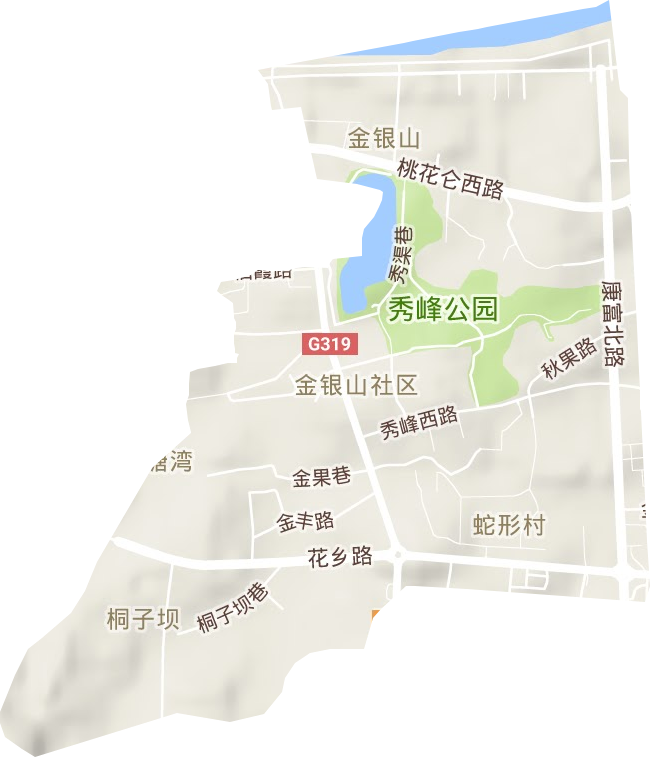 金銀山街道地形圖