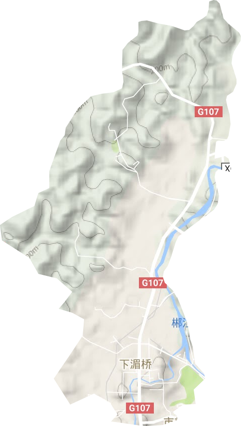 下湄橋街道地形圖