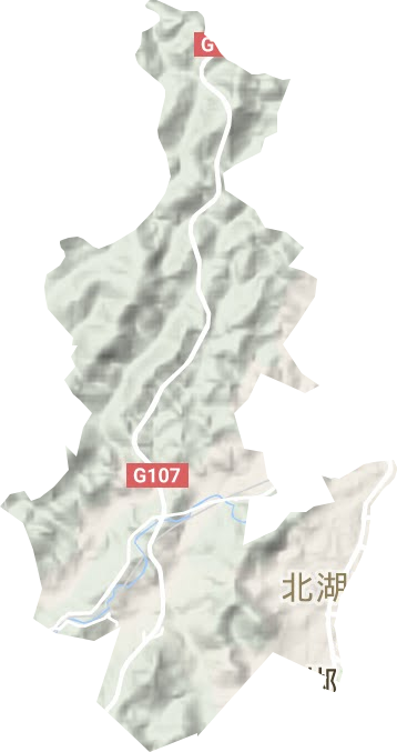 駱仙街道地形圖