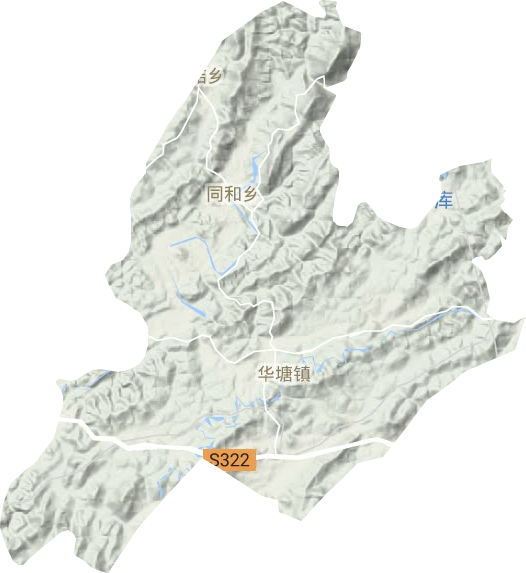 華塘鎮地形圖