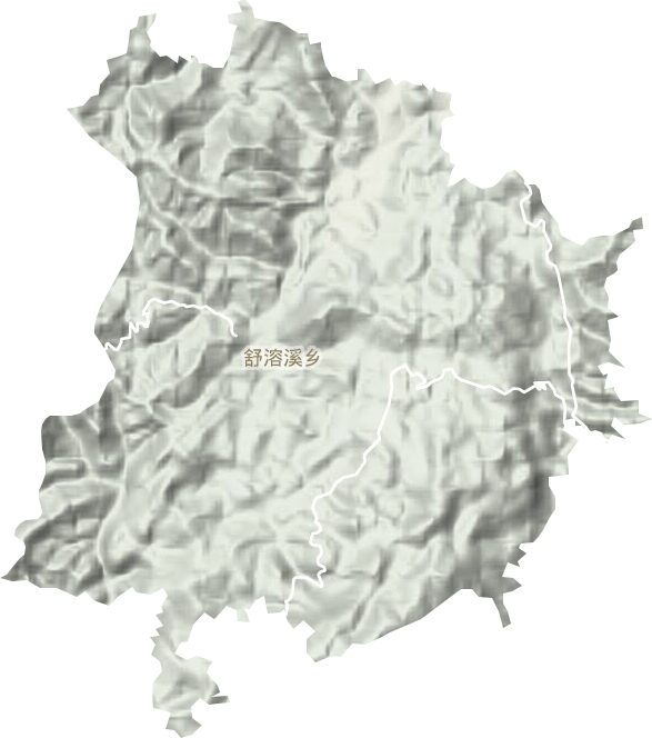 舒溶溪鄉地形圖