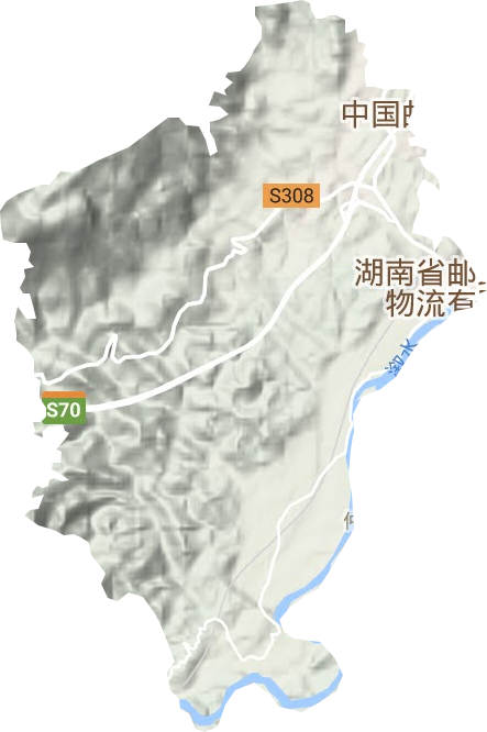 仲夏鄉(xiāng)地形圖