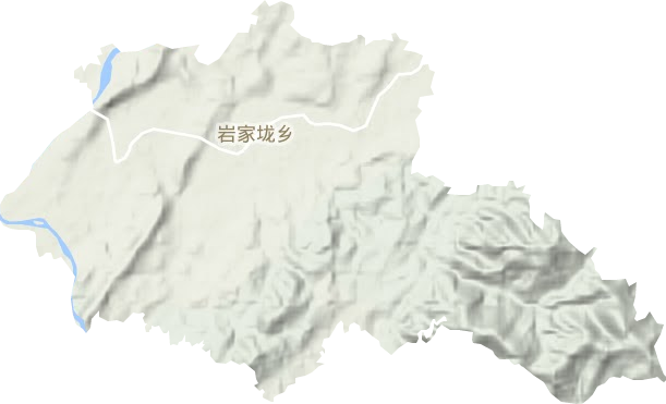 巖家垅鄉(xiāng)地形圖
