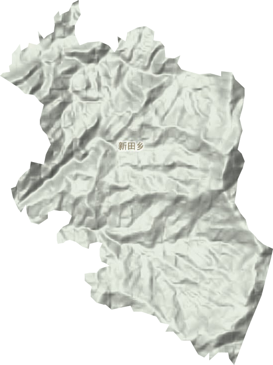 新田鄉地形圖