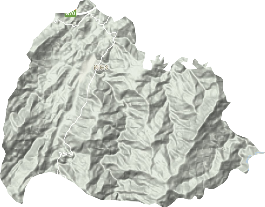崗東鄉地形圖