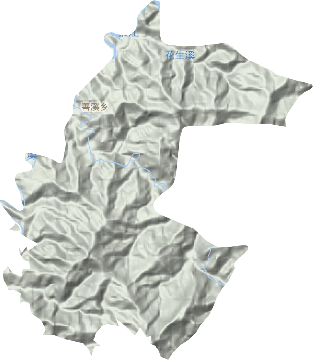 善溪鄉(xiāng)地形圖