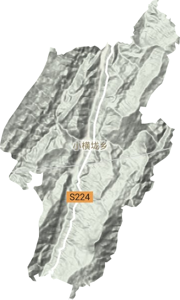 小橫垅鄉地形圖