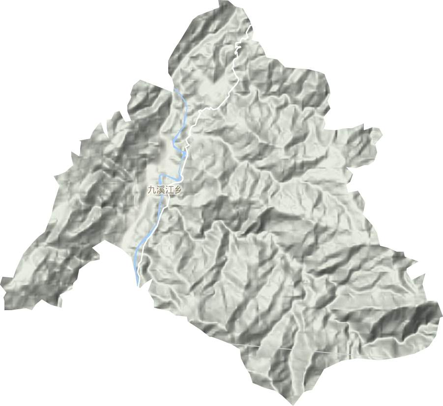九溪江鄉(xiāng)地形圖