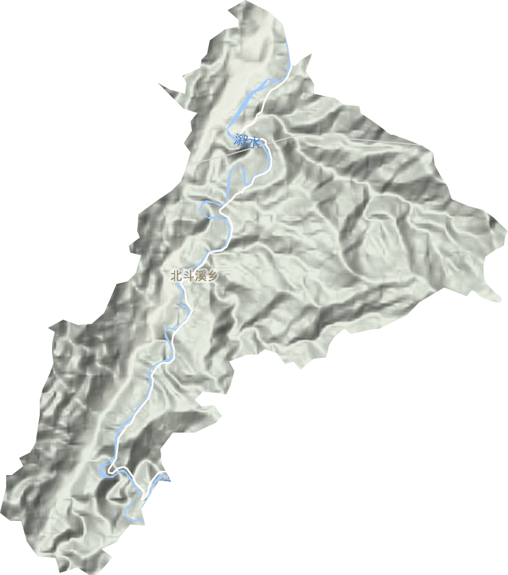 北斗溪鄉(xiāng)地形圖