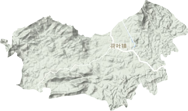 荷葉鎮地形圖