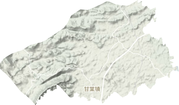 甘棠鎮地形圖