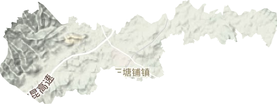 三塘鋪鎮地形圖