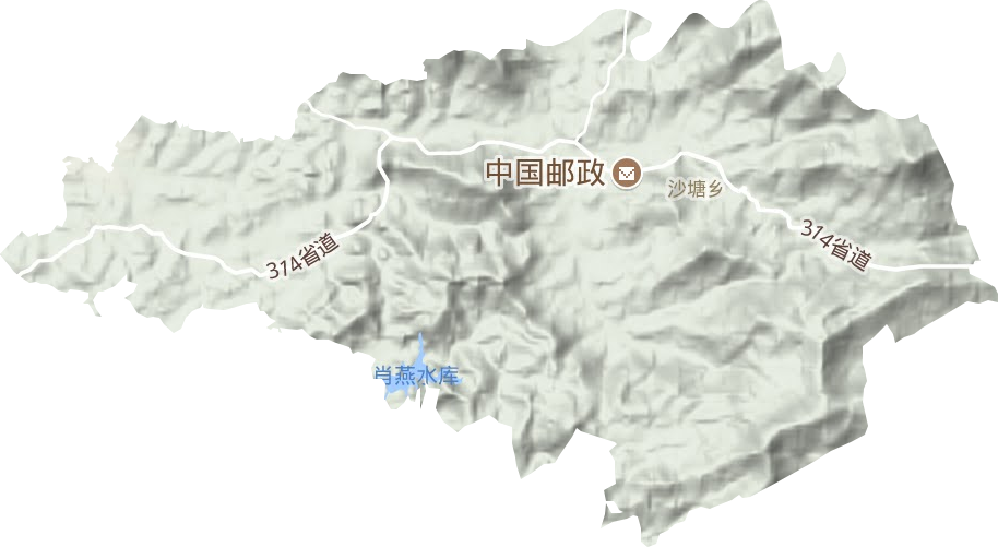 沙塘鄉地形圖