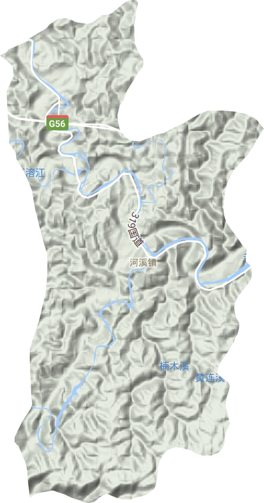河溪鎮地形圖
