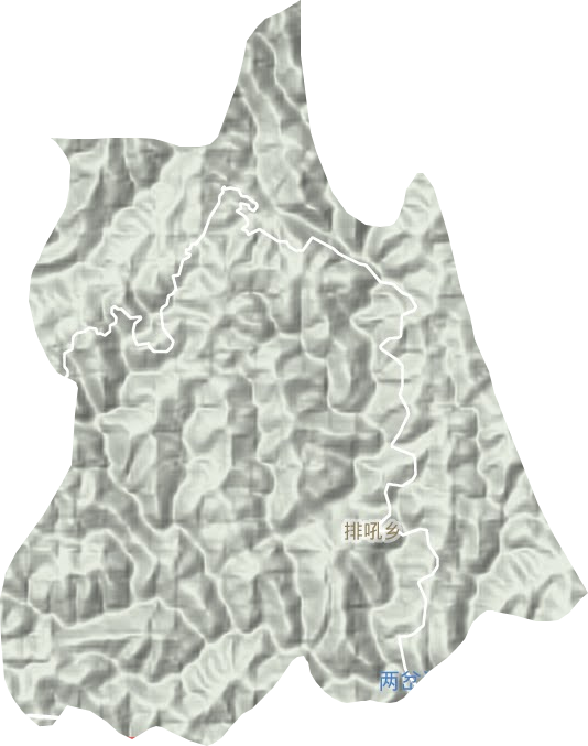 排吼鄉地形圖