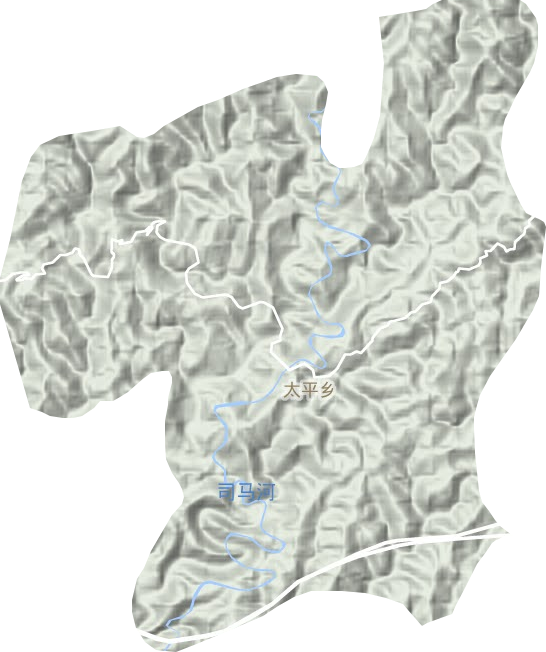 太坪鄉(xiāng)地形圖