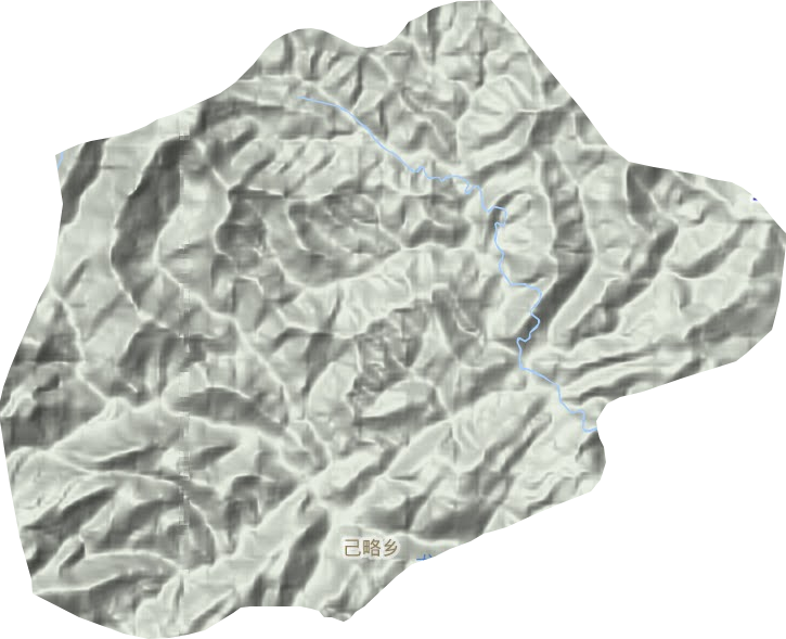 已略鄉地形圖