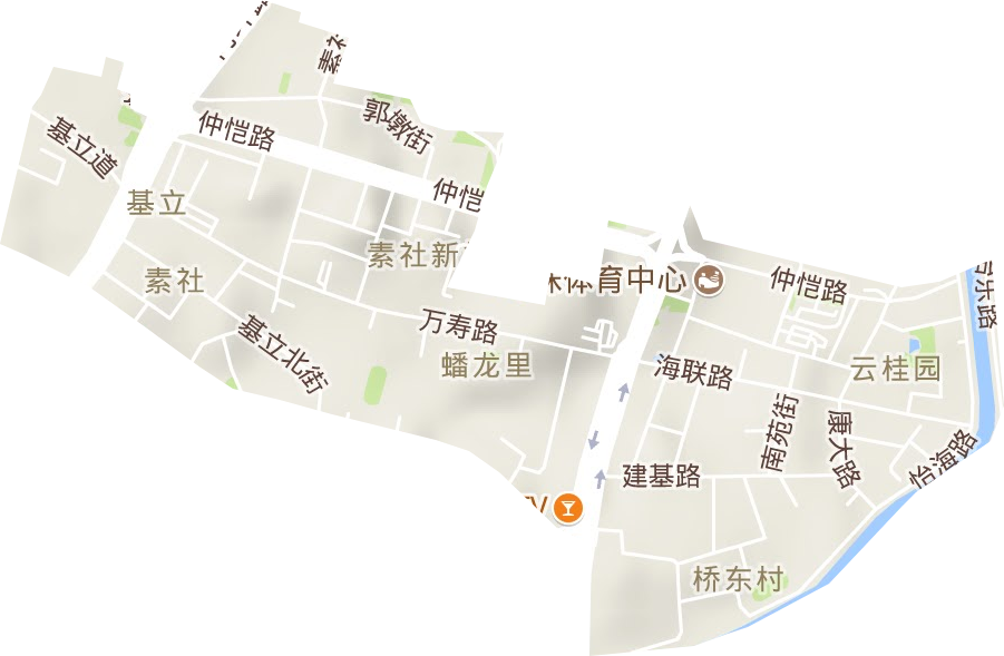 素社街道地形圖