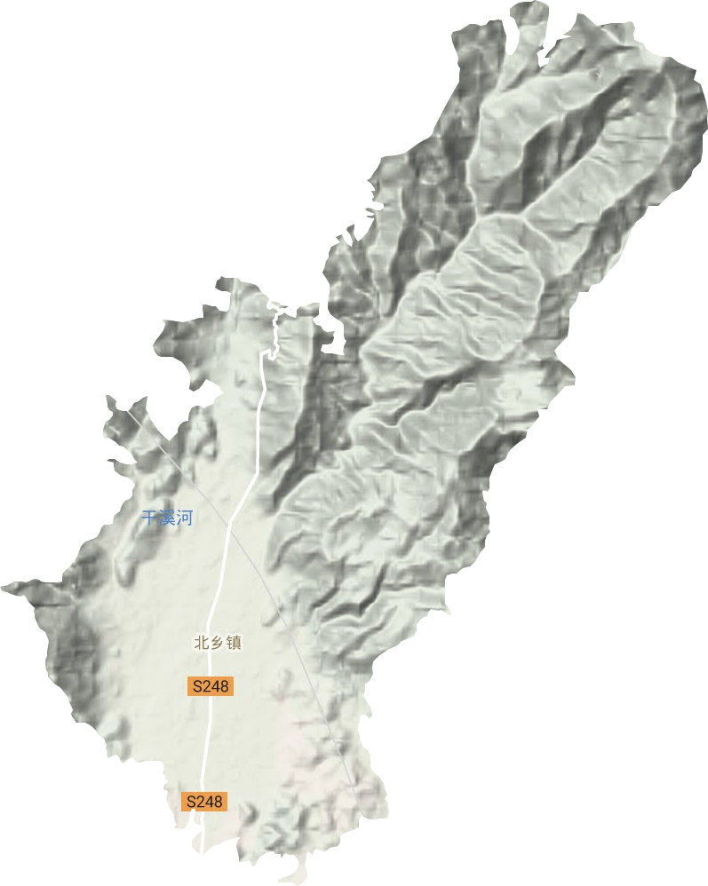 北鄉鎮地形圖