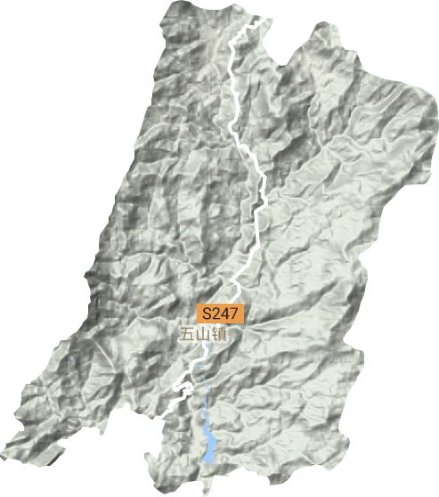 五山鎮地形圖