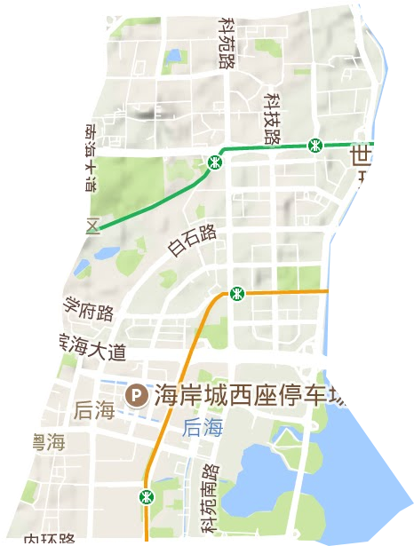 粵海街道地形圖