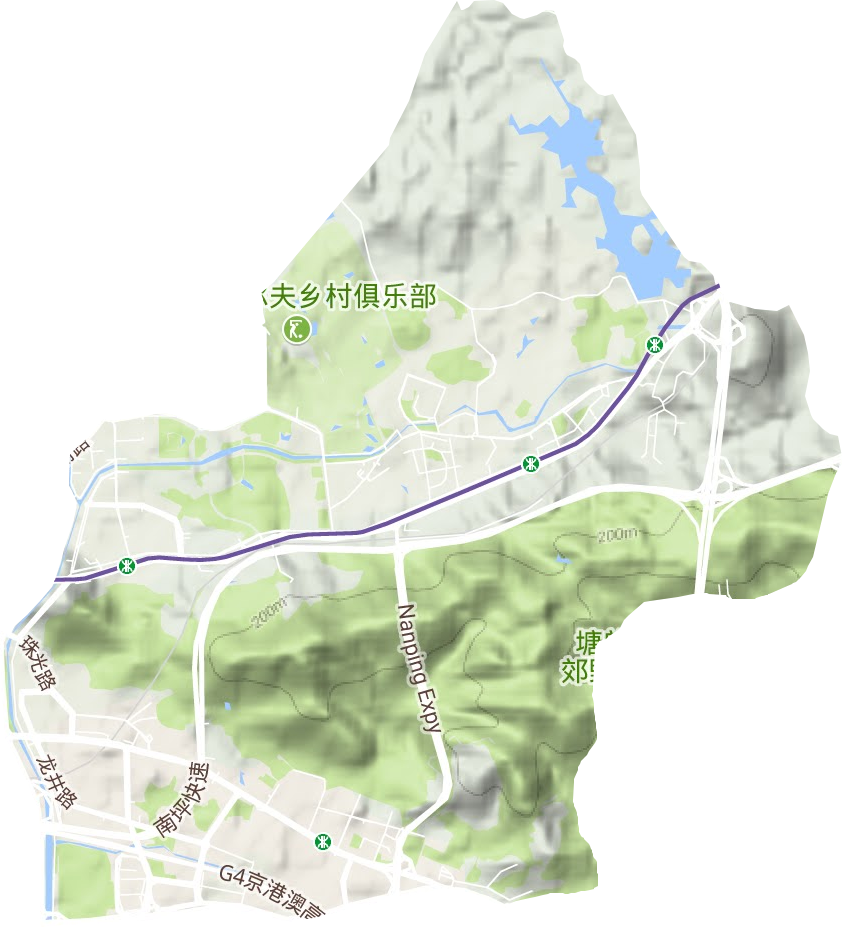 桃源街道地形圖