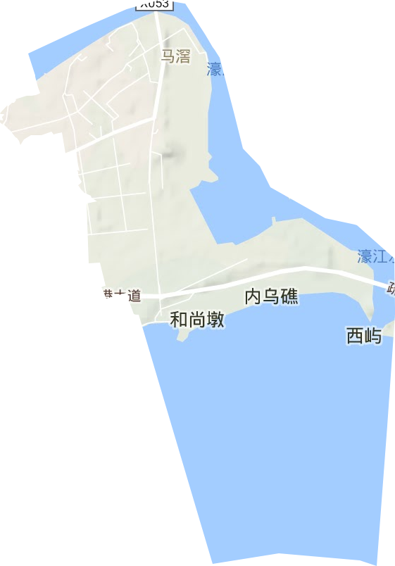 馬窖街道地形圖