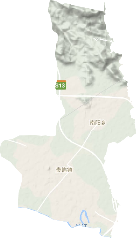 貴嶼鎮(zhèn)地形圖