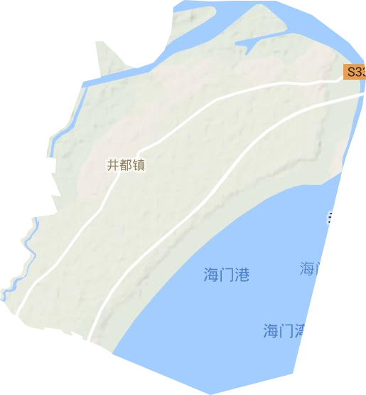 井都鎮(zhèn)地形圖