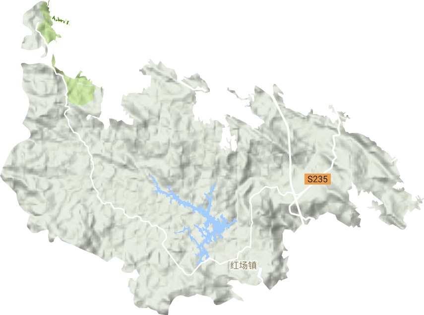 紅場鎮地形圖