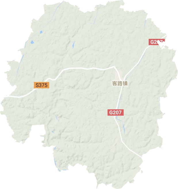 客路鎮地形圖