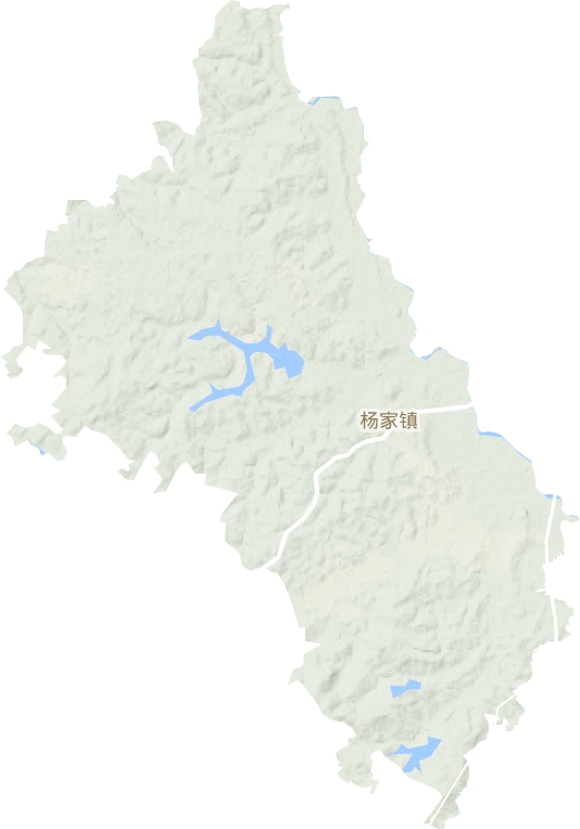 楊家鎮地形圖