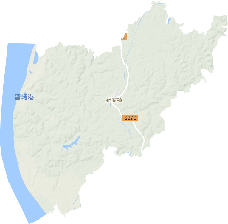 紀(jì)家鎮(zhèn)地形圖