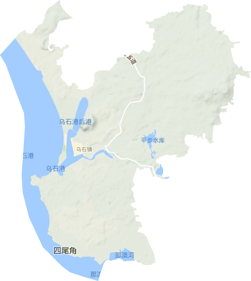 烏石鎮(zhèn)地形圖