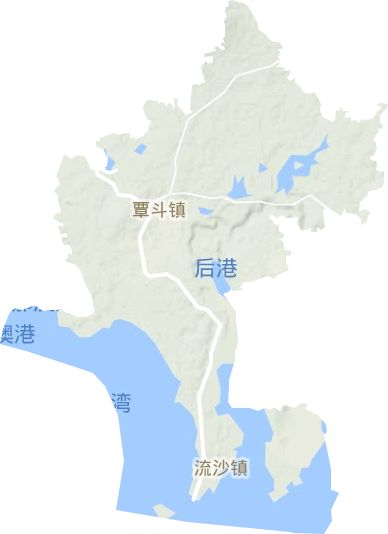 覃斗鎮地形圖